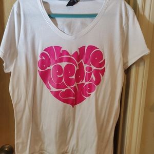All we need is love handmade tee